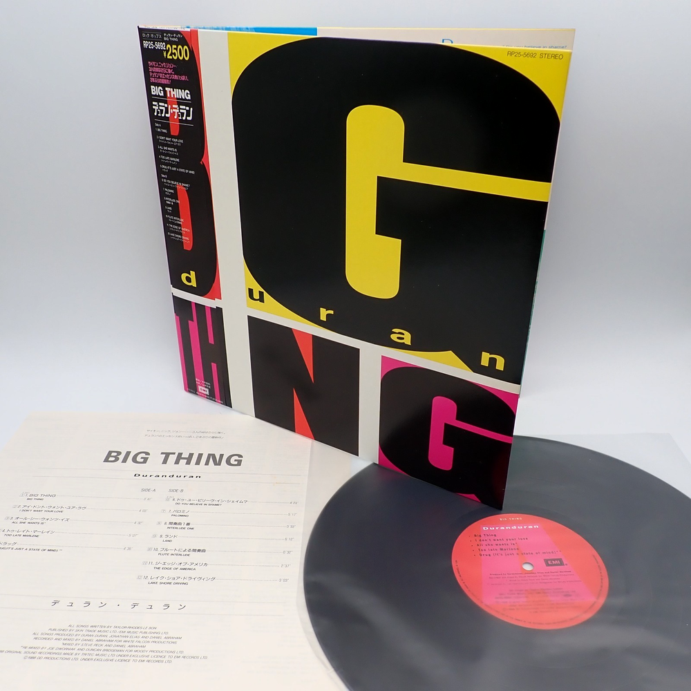Duran Duran ‎– Big Thing Japan LP OBI VINYL EMI ‎– RP25-5692