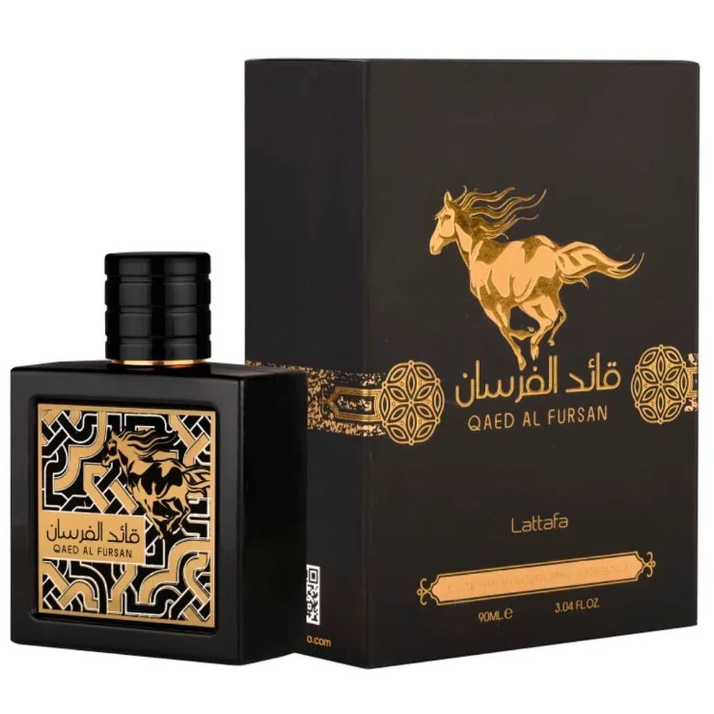 Lattafa Qaed Al Fursan for Men Eau de Parfum Spray, 3.04 Ounce