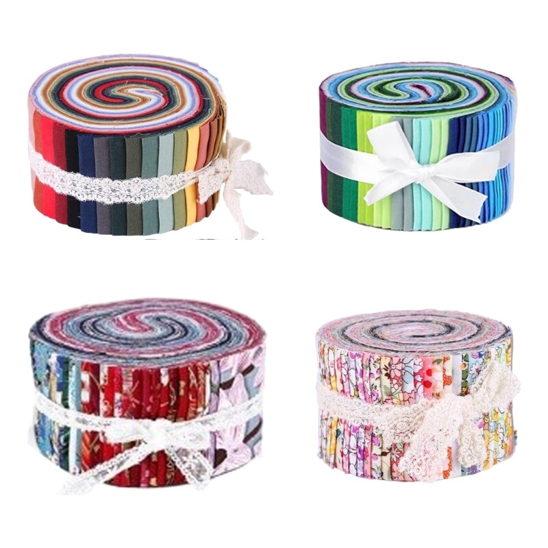 Cotton Fabric Quilting Strips for Blanket Rug Upholstery Patchwork Purse Making