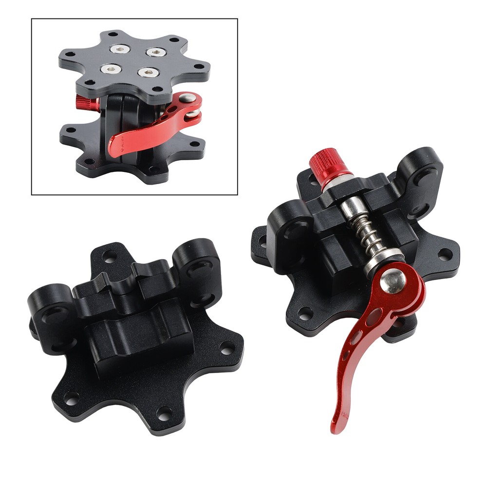 Adaptador de buje de liberación rápida de volante de 70 mm para Thrustmaster/Logitech negro