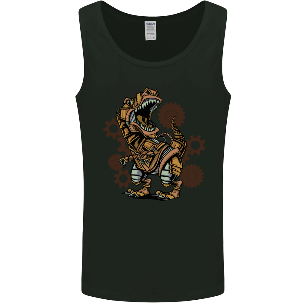 Steampunk T-Rex Dinosaur Mens Vest Tank Top