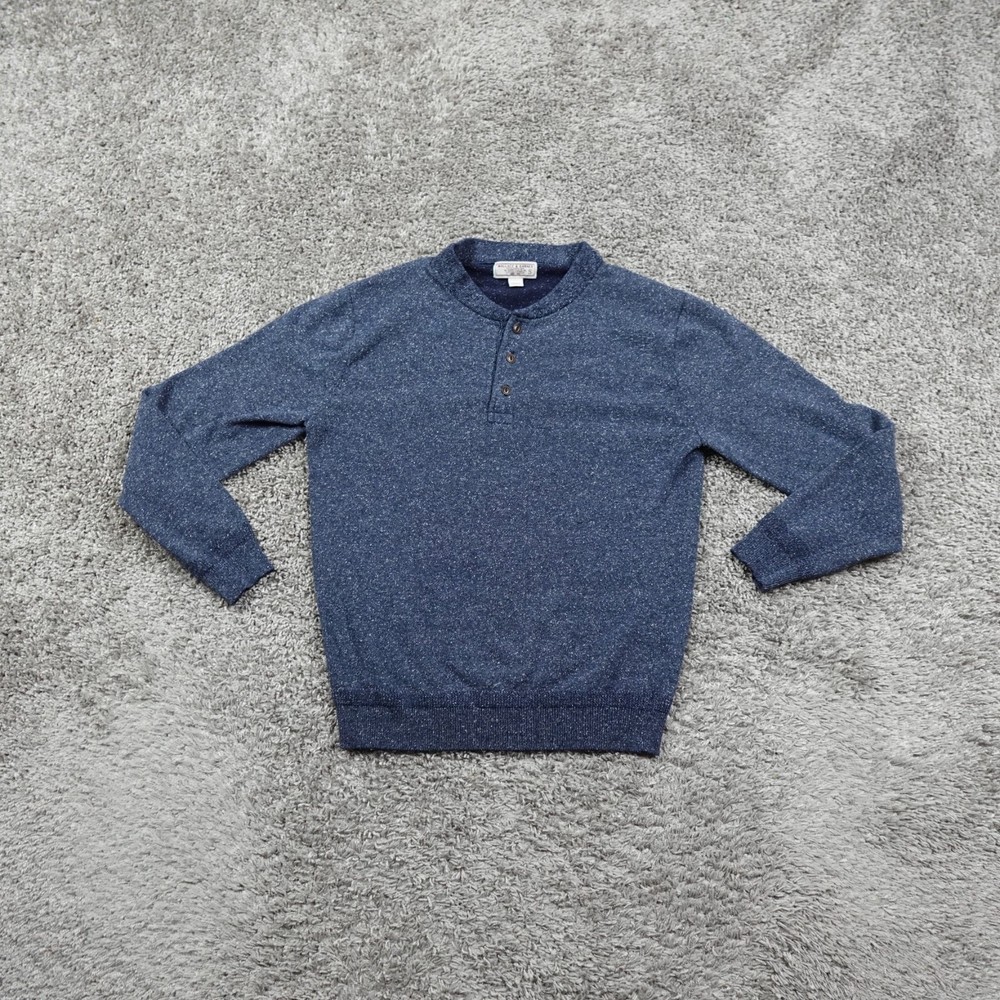 Wallace & Barnes Sweater Mens Small Knit Henley Thermal J Crew