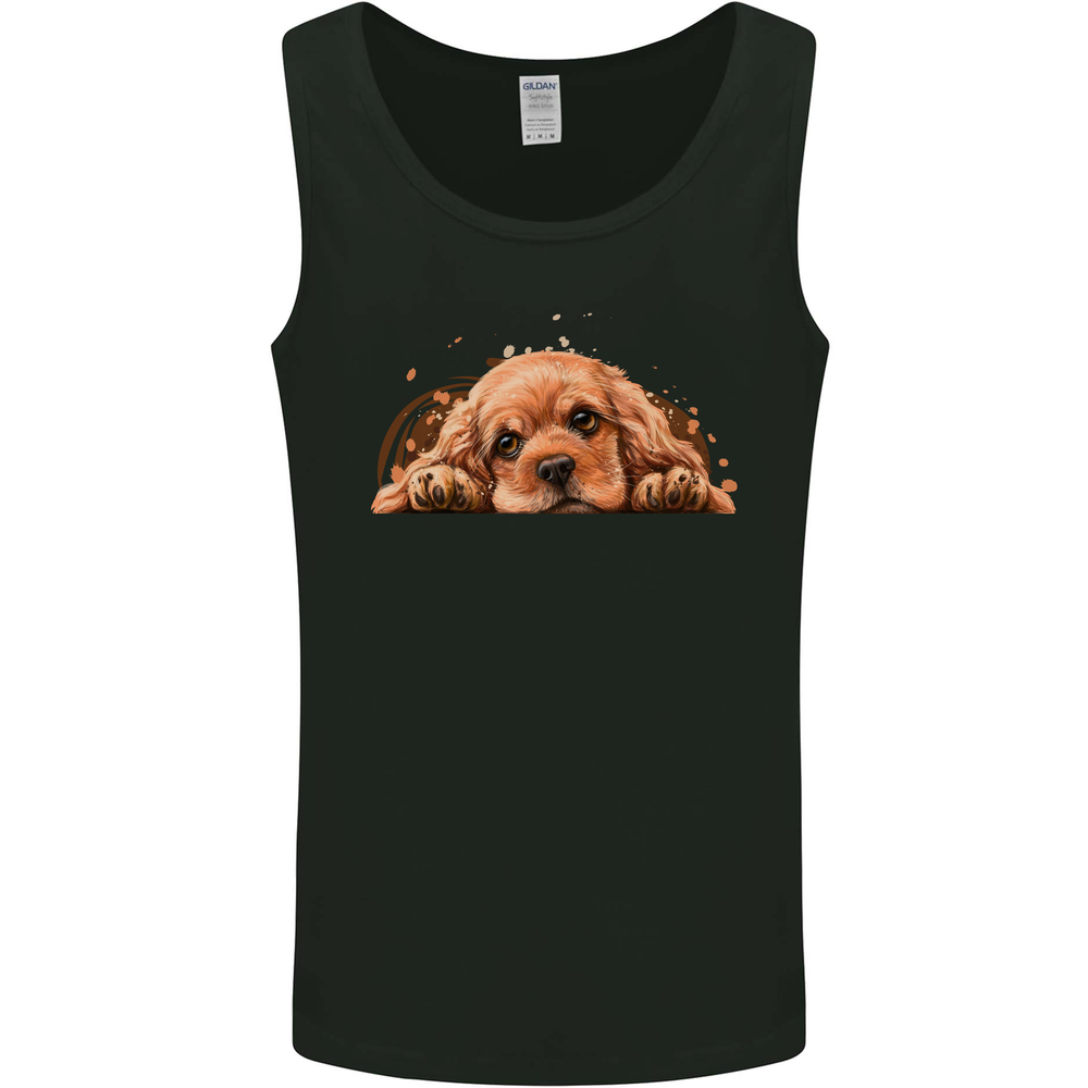 A Cute Cocker Spaniel Dog Mens Vest Tank Top