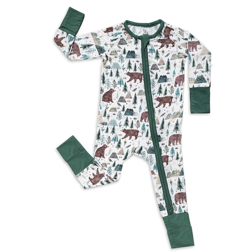 Viscose Baby Sleeper Zipper Footie Pajamas – Soft Breathable Infant Sleepwear...