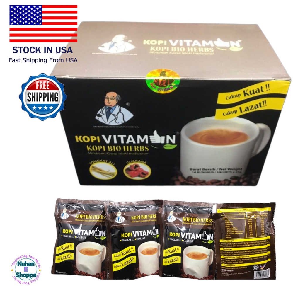 Original Kopi Vitamin Instant Coffee for Men Stamina Energy Boost 1BOX USA STOCK