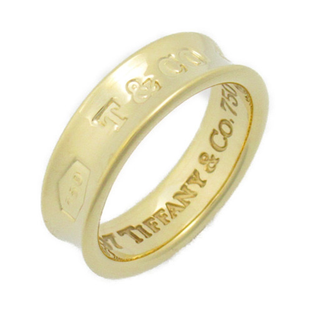 TIFFANY＆CO 1837 ring #7 US size 18K Yellow Gold Used