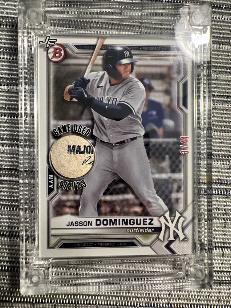 2024 Jersey Fusion/Ball Star Fusion Jasson Dominguez RC Game Used Ball. NYY