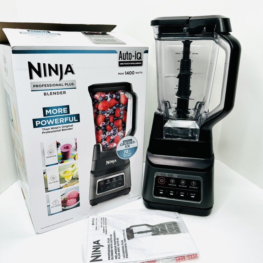 Ninja Professional Plus Blender with Auto-iQ BN701 Smoothie Ice Cream- Used