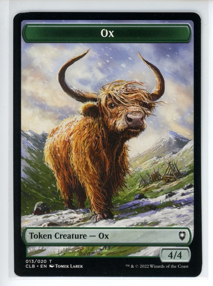 OX TOKEN Battle for Baldur's Gate #13 CLB(NM+)(MTG)