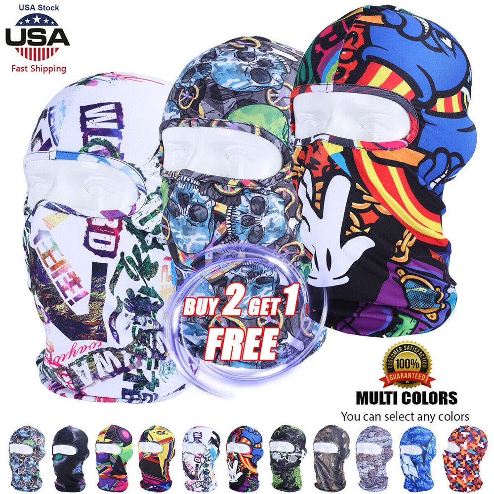 Breathable UV Protection Balaclava Full Face Mask for Men & Women