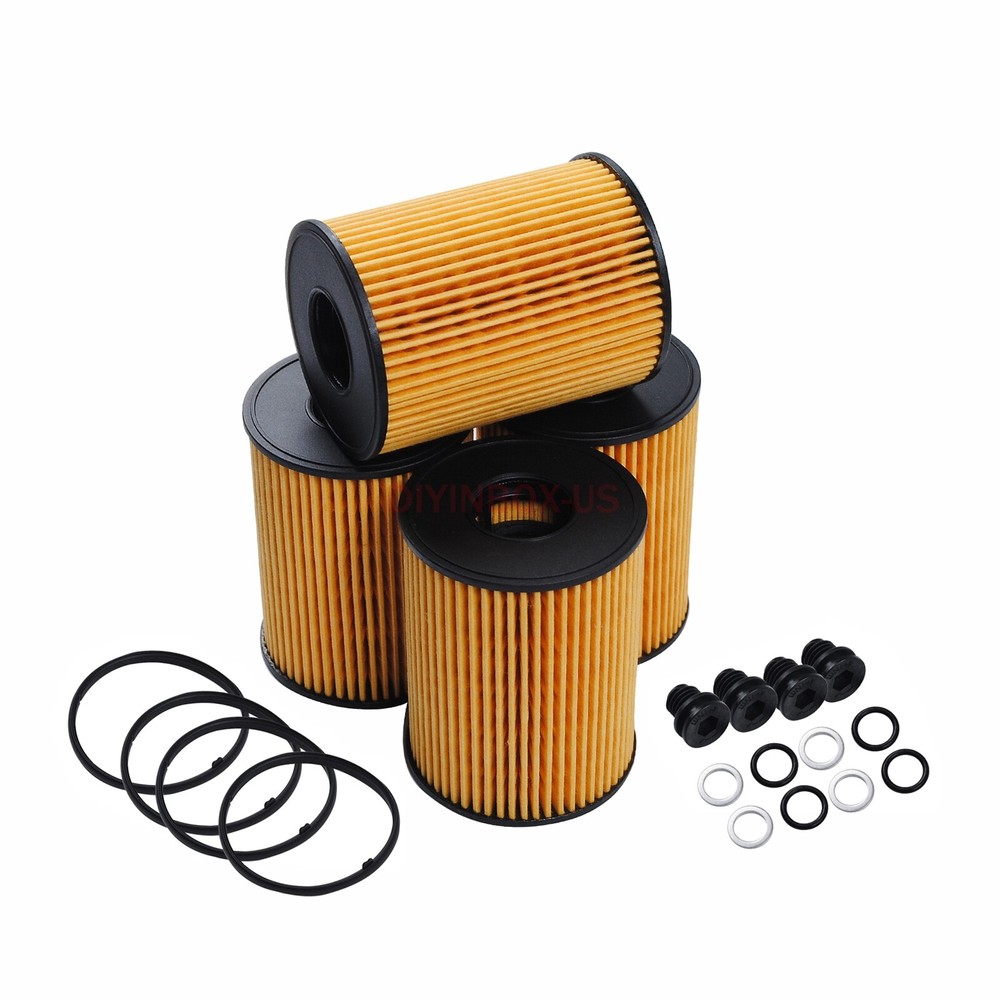 Hyundai Kia 2.5L 4X Engine Oil Filter Kit Sonata Tucson Santa Fe 26350-2S000