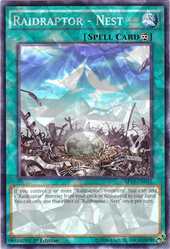 Raidraptor Nest SP15-EN045 Shatterfoil 1st Edition Moderately Played