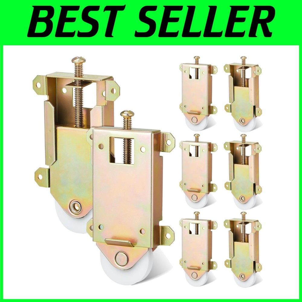 Durable Sliding Glass Door Roller Wheels - 1-1/2 Inch with Easy Installation