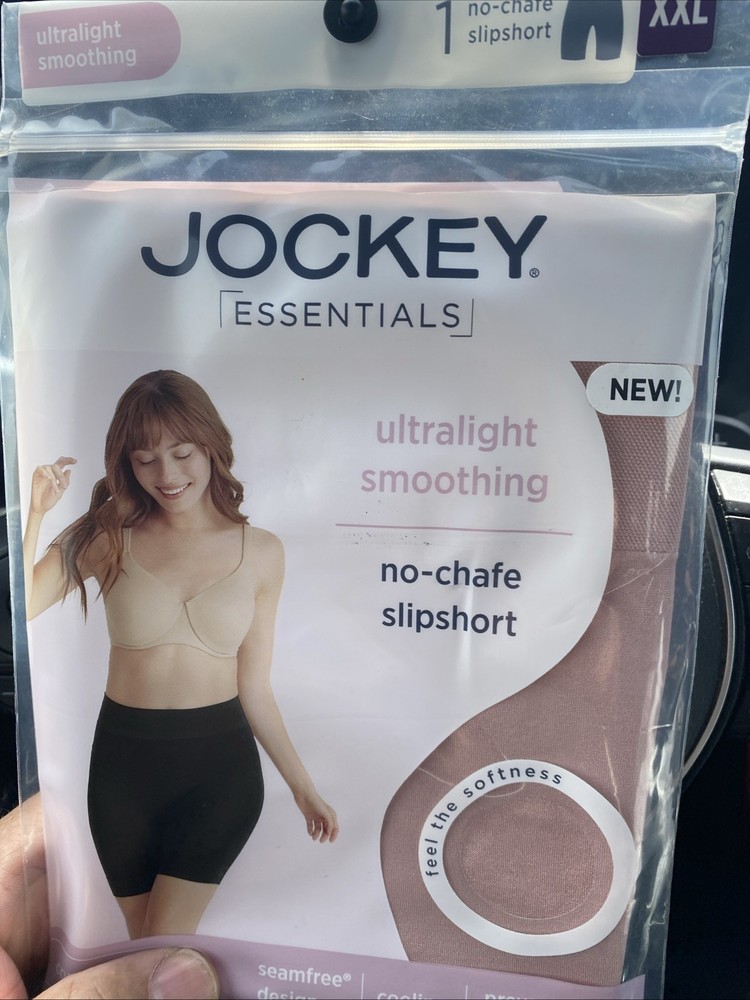 Jockey Womens XXL No Chafe Slipshort Ultralight Smoothing Beige 10725