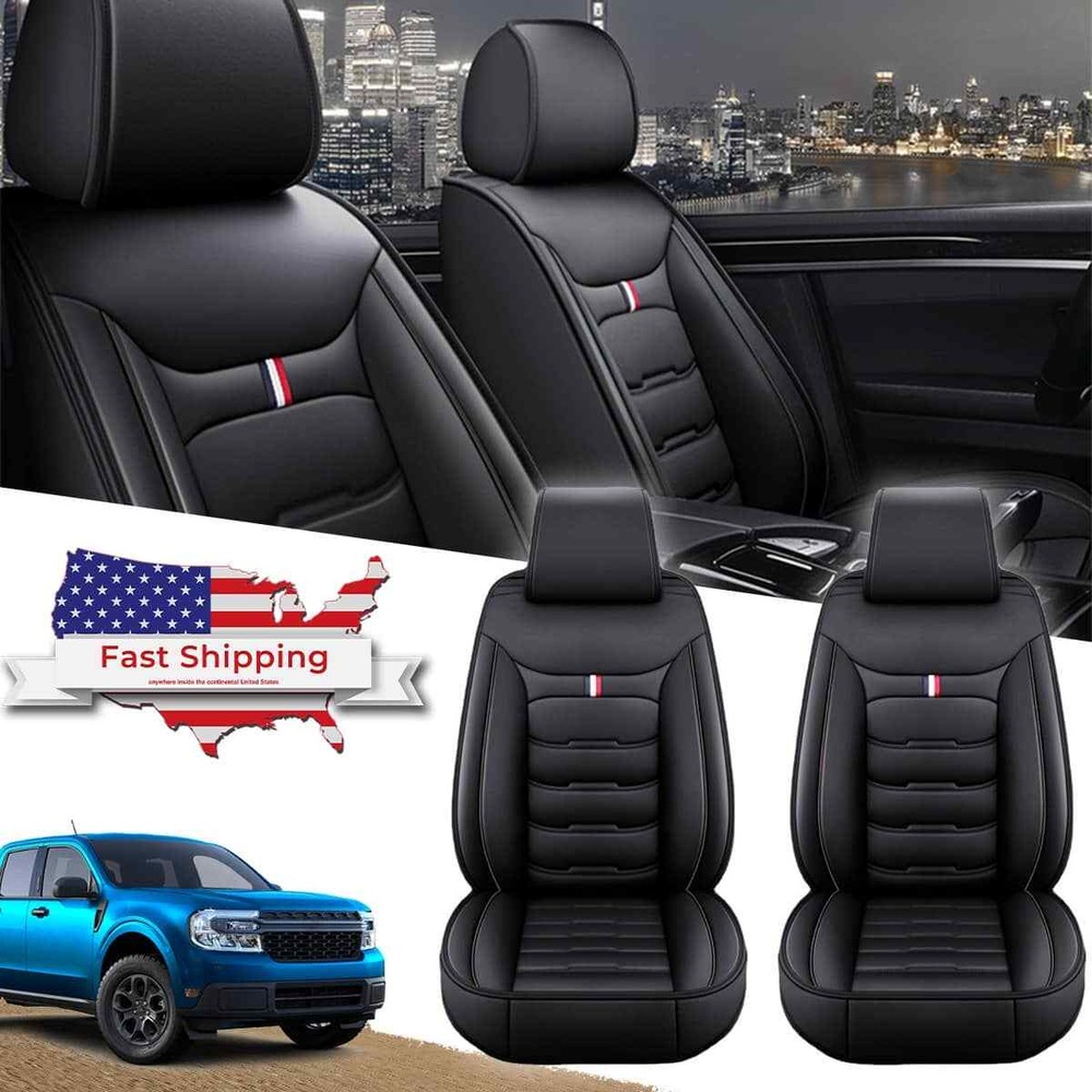 Nissan Sentra Front Seat Covers Full Set Deluxe Leather Driver & Passenger