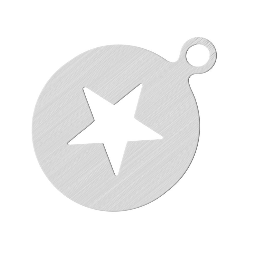 Christmas Cookie Cake Stencils Templates Coffee Decorating Tools