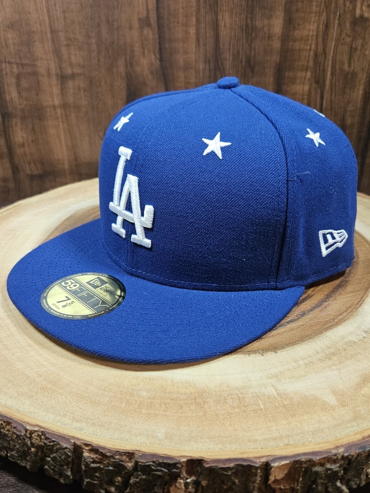 Los Angeles Dodgers New Era 59Fifty Fitted Cap Size 7 5/8 with Stars