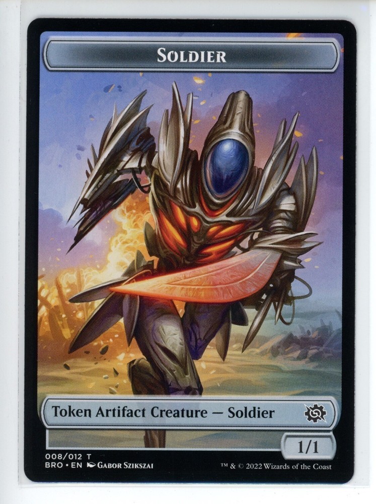 SOLDIER TOKEN (008) The Brothers' War #8 BRO(NM+)(MTG)