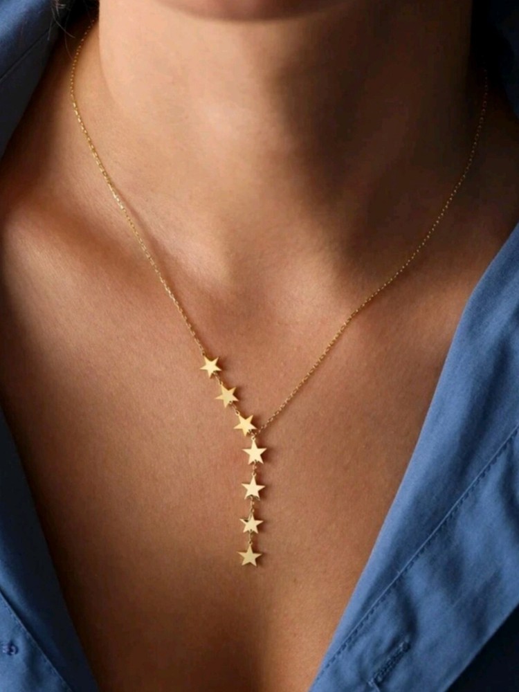 Stars Necklace Gold 925