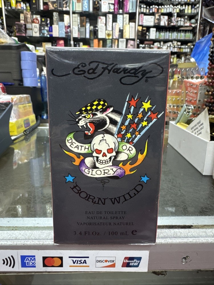 Born And Wild By Ed Hardy  for Men, Cologne Spray 3.4 oz Very Rare HTF