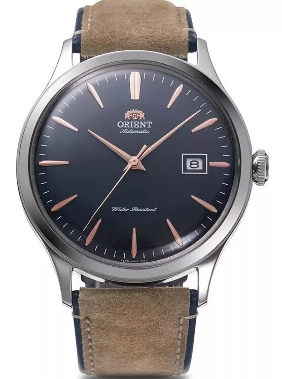 ORIENT RA-AC0P02L10B RA-AC0P02L Men Mechanical Silver Tone Blue Dial Strap WR