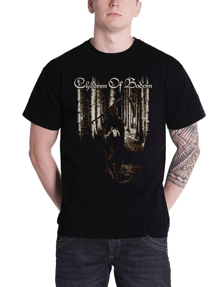 Children Of Bodom Death Wants You Band Logo Official Men's Black T-Shirt
