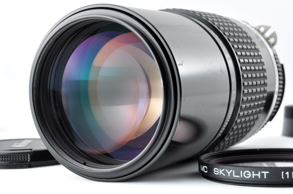 Nikon Ai-S Nikkor 200mm F4 F/4 MF Telephoto Prime Lens w/ Filter AIS