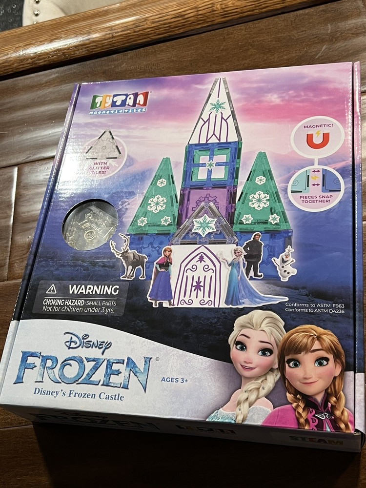 Disney Frozen Castle Magnetic Tiles Building Set STEM/STEAM Learning Toy New