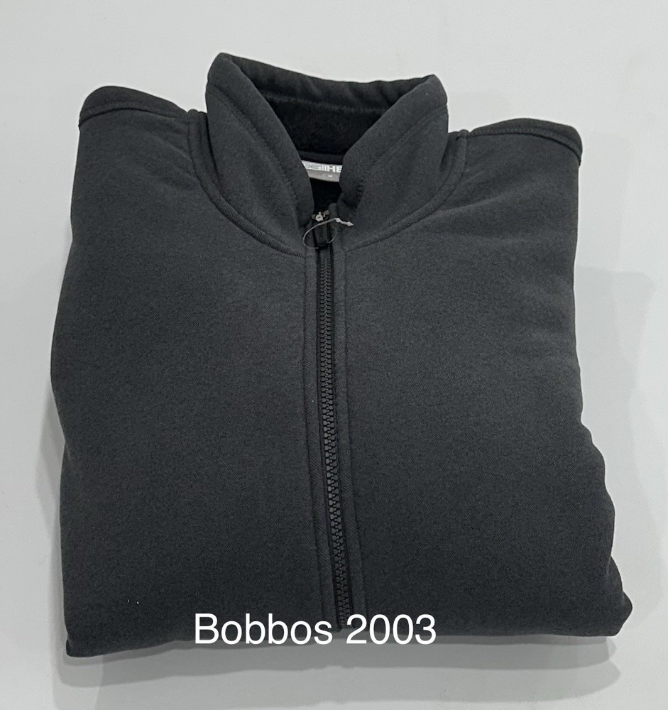 32 Degrees Heat Men's Full Zip Fleece Sherpa Mock Neck Jacket, Dark Gray, Size M