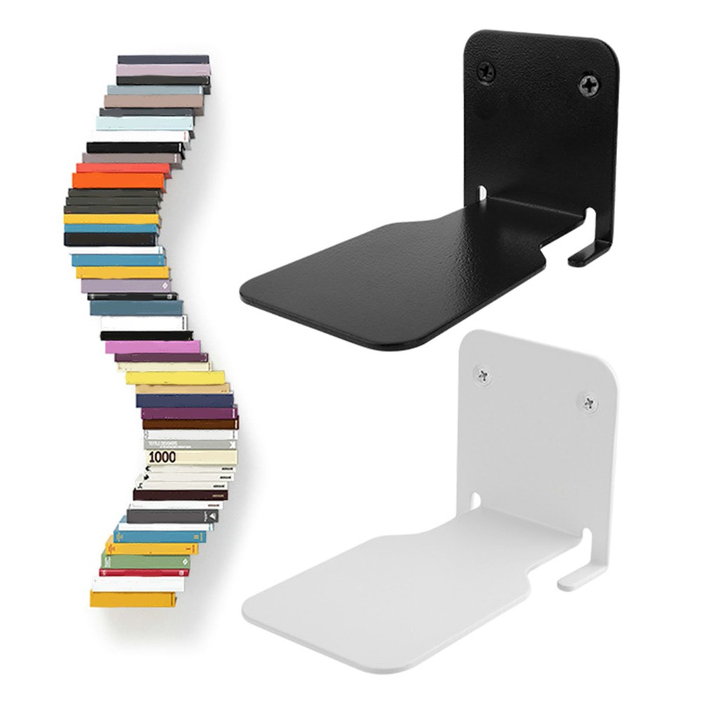 1 Set Stylish Floating Bookshelf Set Space-saving Simple Installation Invisible
