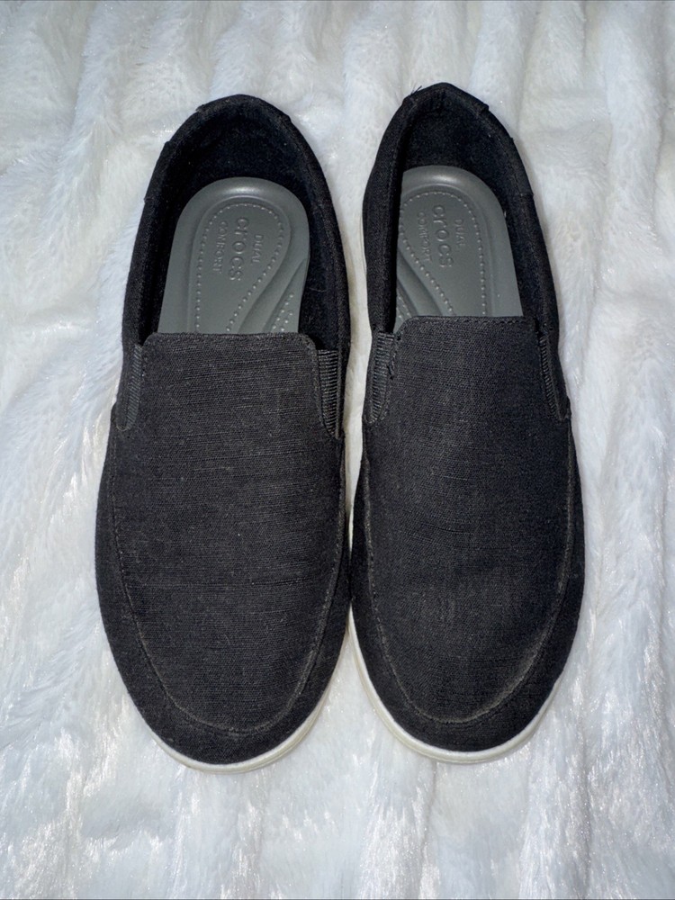 Crocs Slip On Comfort Sneaker Loafers BLACK Women's sz 8