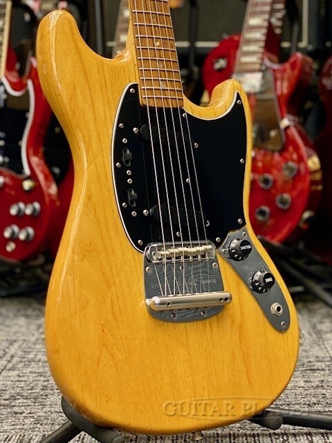Fender 1978 Mustang Natural Rosewood Ash Body Electric Guitar
