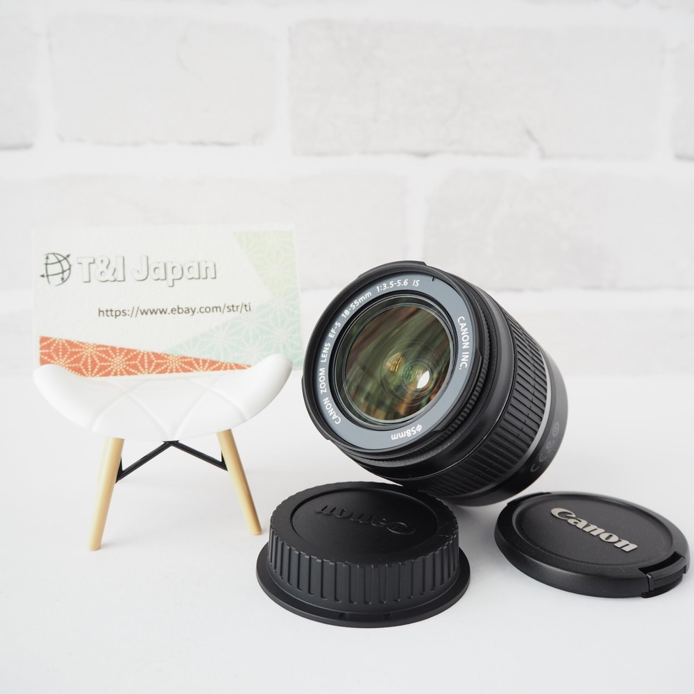 (Top Mint)Canon zoom lens EF-S 18-55mm f3.5-5.6 IS Lens EFS from JAPAN
