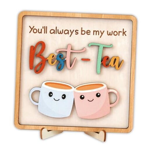 Work Bestie Gifts For Women Birthday - Coworker Birthday Gifts For Bestie Sign