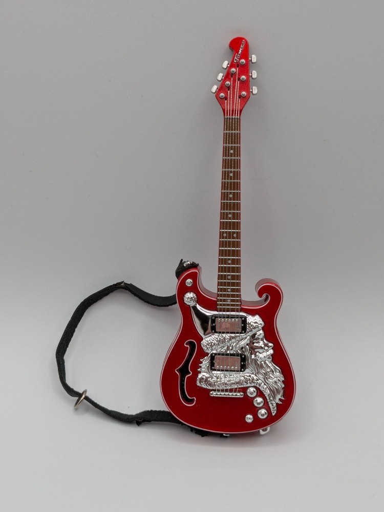 Hallmark Keepsake Santa Claus Is Comin' To Town 2017 Guitar Ornament Magic Sound