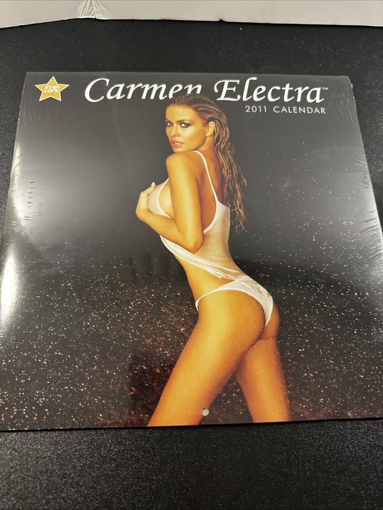 CARMEN ELECTRA CALENDAR 2011 Baywatch Babe Playboy Model Vintage Cute Mancave