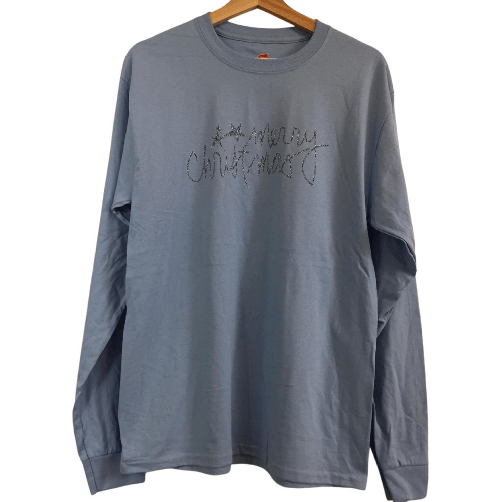 Festive Christmas Long Sleeve Tee for Men - Medium Size