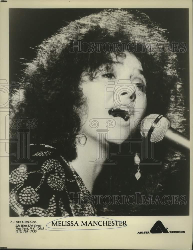 Press Photo Melissa Manchester, Singer in closeup - sap26658