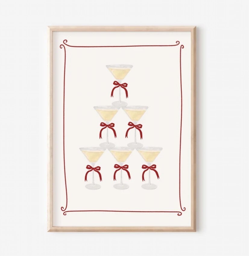 Trendy Christmas Wall Art Christmas Bar Decor