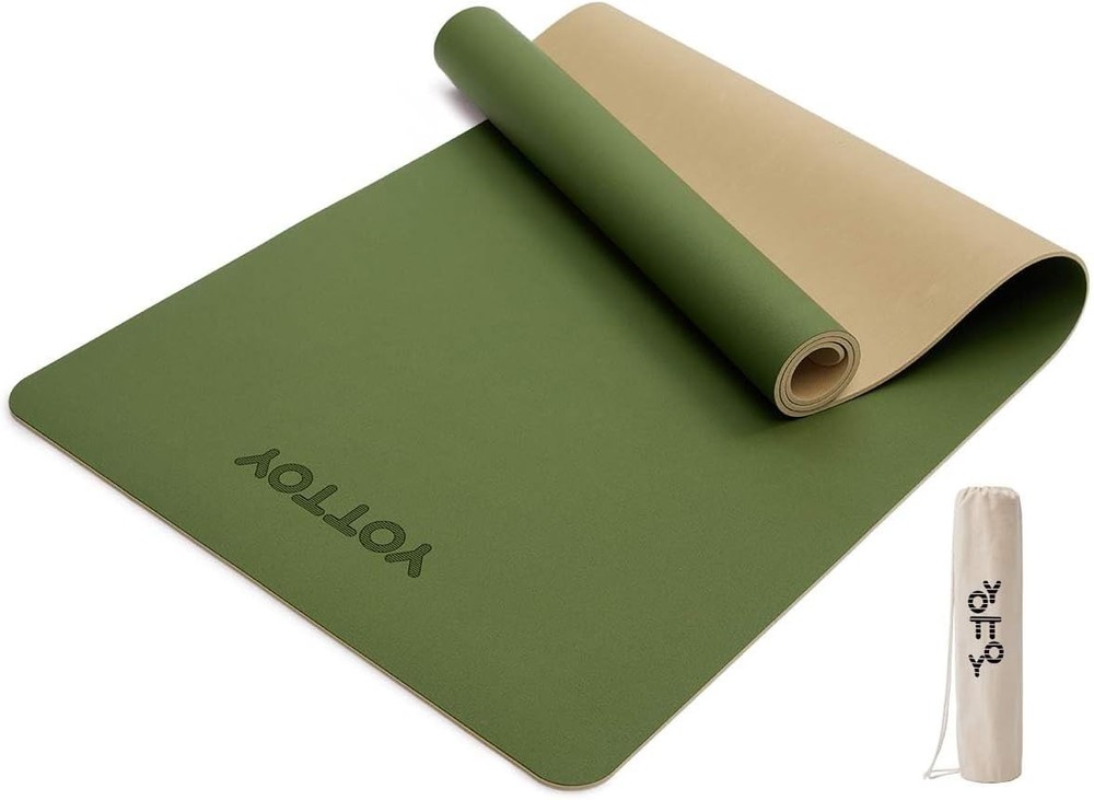 Yoga Mat,Non-Slip Hot Yoga Mat With Anti-Tear Design And Friendly Natural Rubber