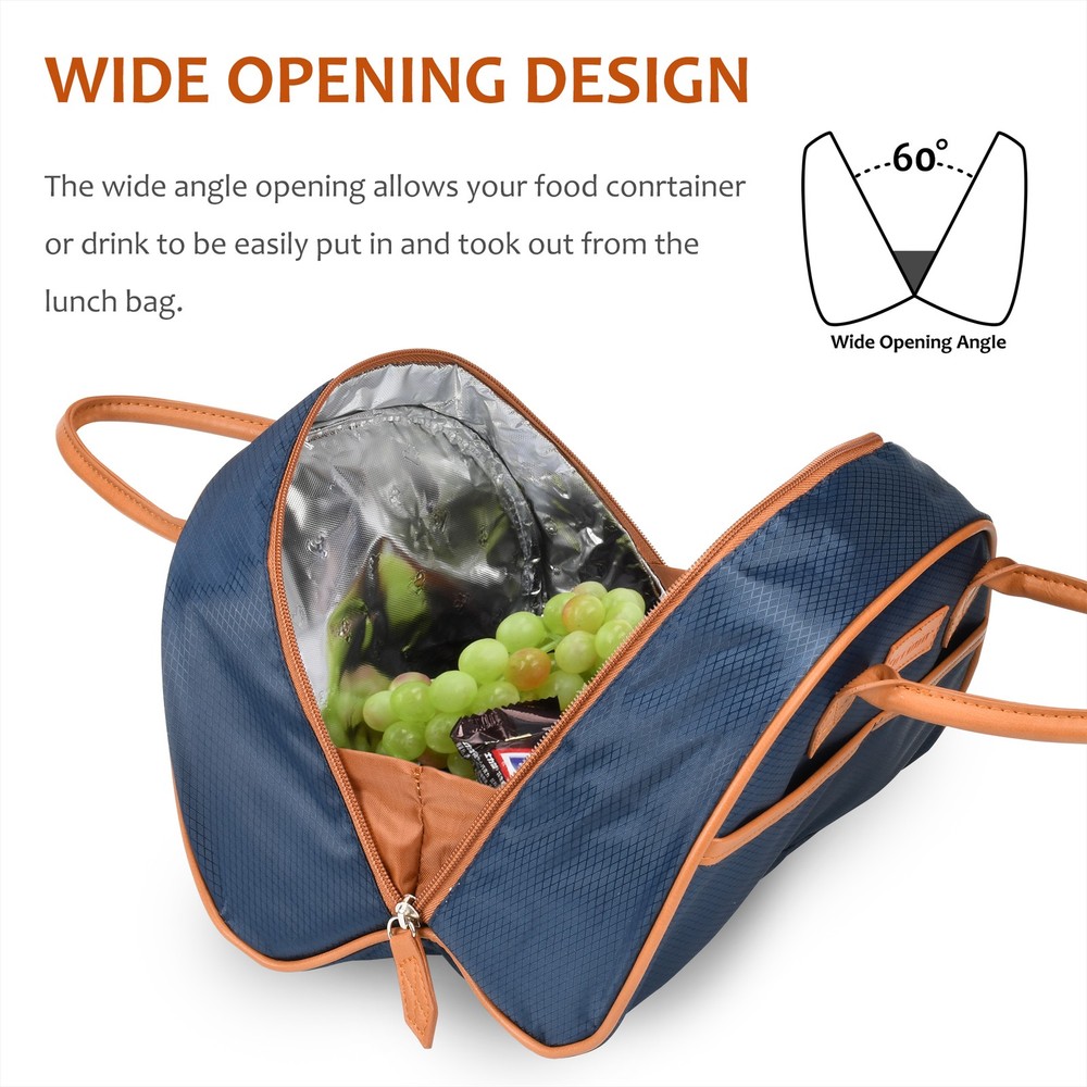 Lunch Bag for Women Thermal Insulated Lunch Food Tote Purse Work Office Picnic