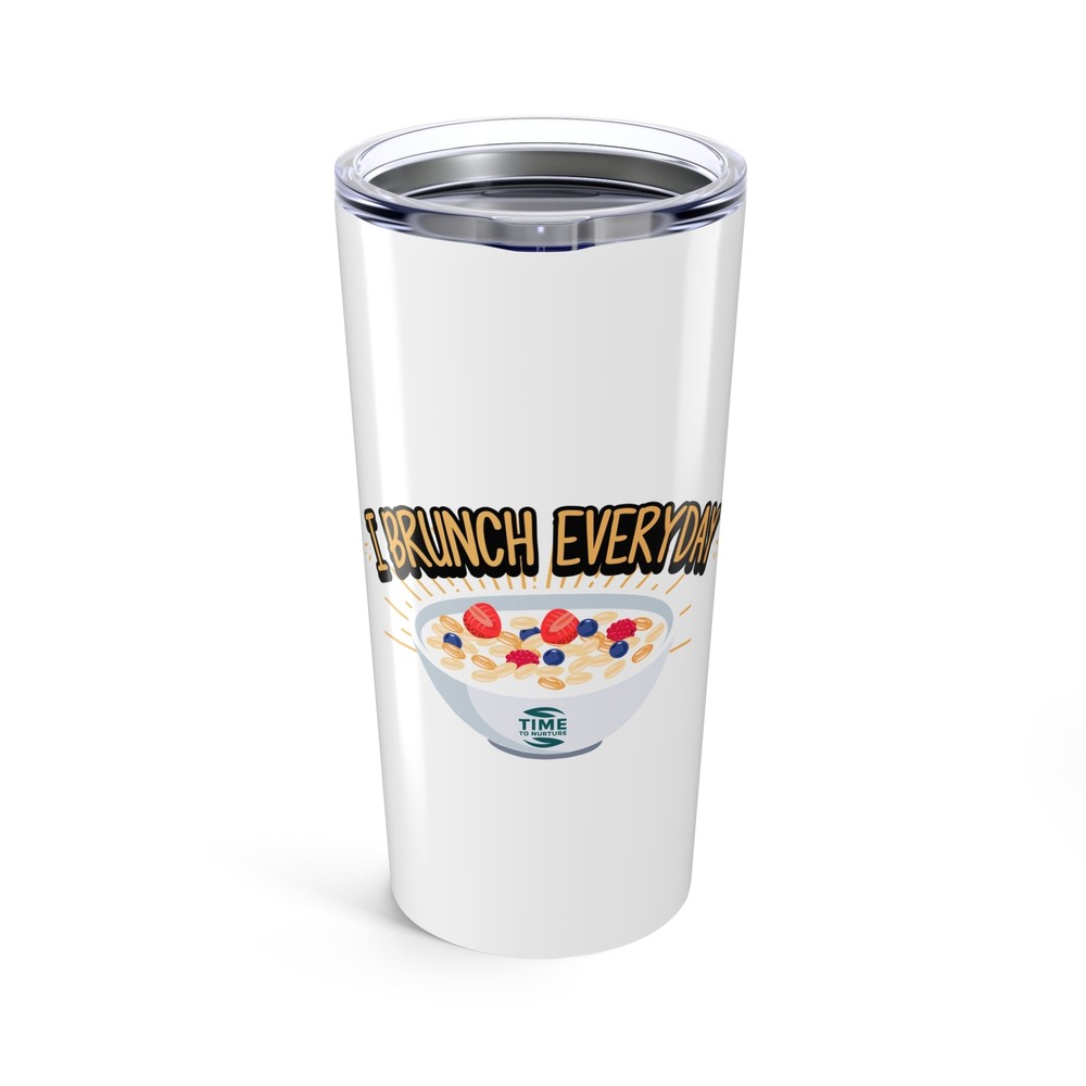 Funny Retirement Brunch Lovers 20oz Tumbler for Hot and Cold Drinks