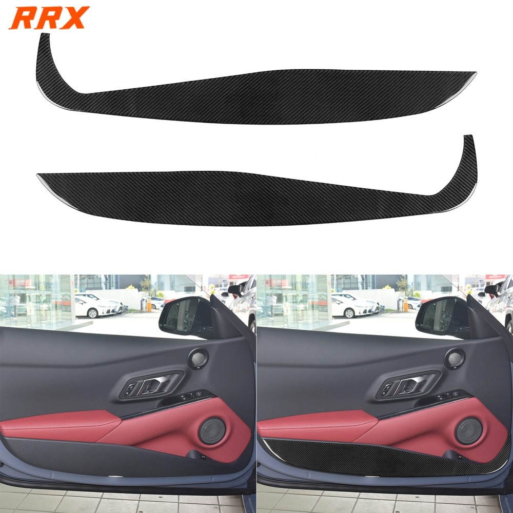 Real Carbon Fiber Interior Door Panel Cover For Toyota GR Supra A90 MK5 2019-22