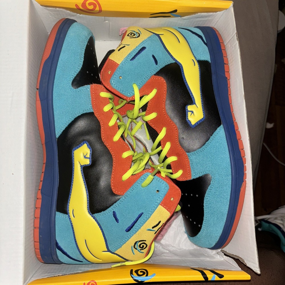 Imran Potato In hand- High Top Dunk Shoes Skate Or Die Multicolor Size US12