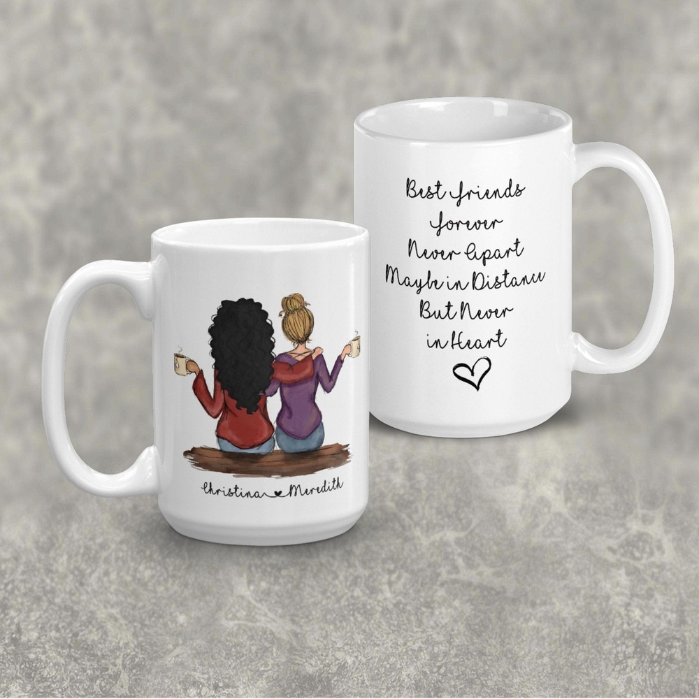 Best Friends Forever Design Your Own Best Friend 15 Oz Coffee Mug Personalized