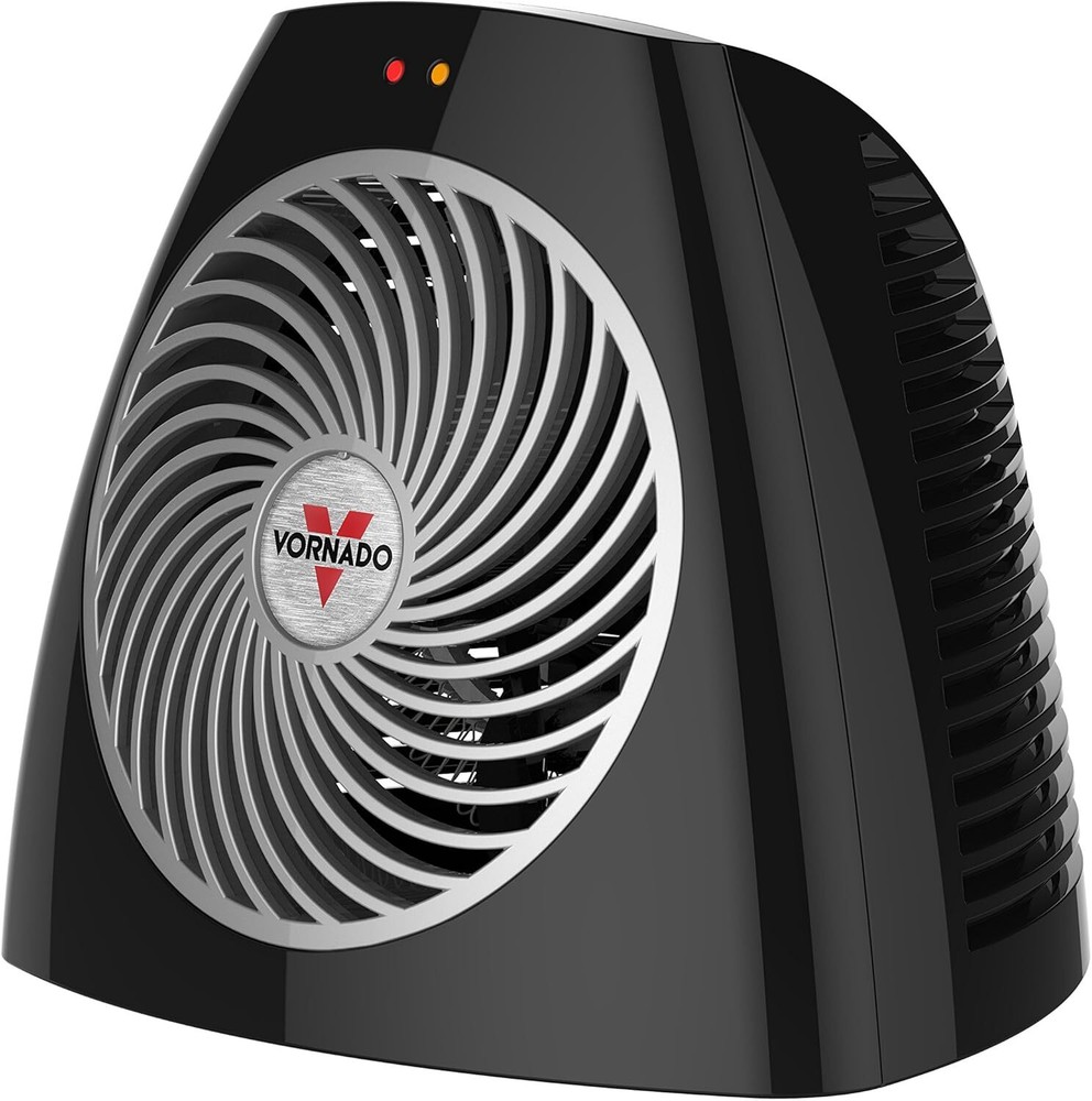 Vornado VH202 Personal Space Heater, Advanced Safety, 2 Heat Settings, Black
