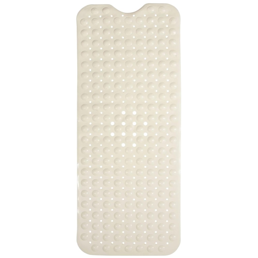 Pearl White Large Bath Mat - Durable Non-Slip Mat for Bath & Shower Safety 40x16