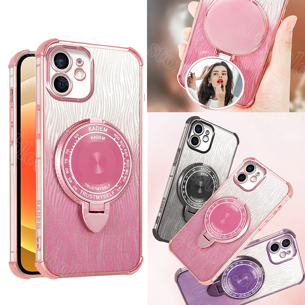 Cober Funda Para iPhone 16 15 Pro Max 14 13 12 Cover Espejo maquillaj protectora