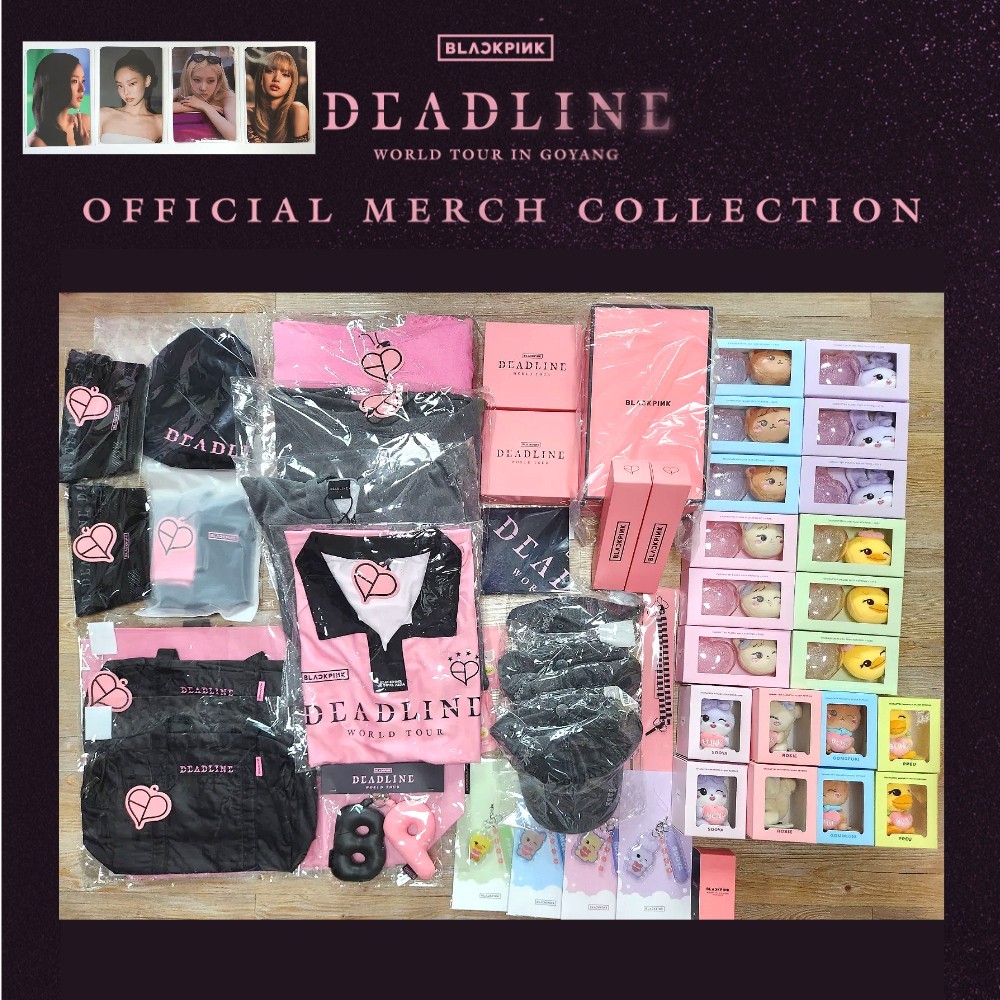 BLACKPINK WORLD TOUR DEADLINE IN GOYANG OFFICIAL MERCH IN HAND