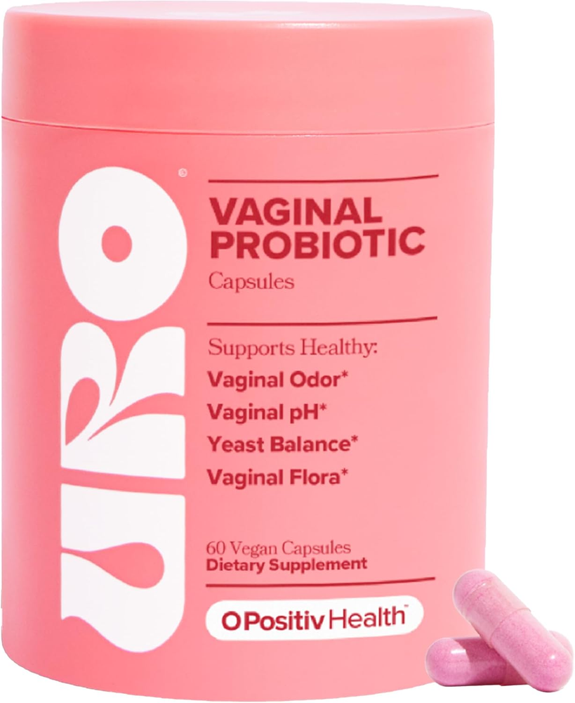 URO Vaginal Probiotics for Women Ph Balance Vaginal Health Supplement - 60ct